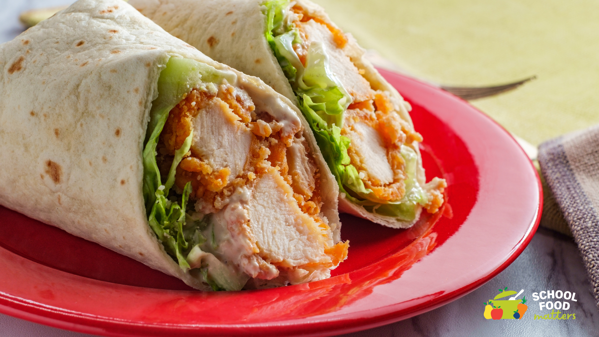 Chicken Schnitzel Wraps